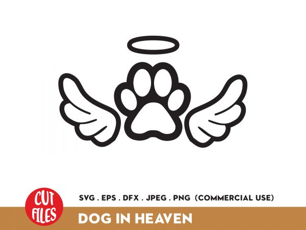 Dog in heaven 2 ready made tshirt design