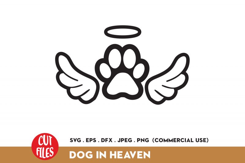 Dog In Heaven 2 ready made tshirt design