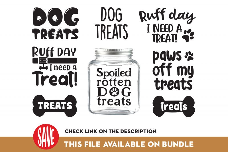 Dog Treat Bundle t-shirt design for merch by amazon