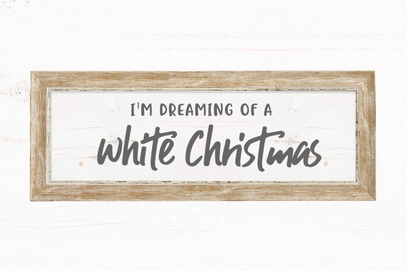 Dreaming of a White Christmas buy t shirt design