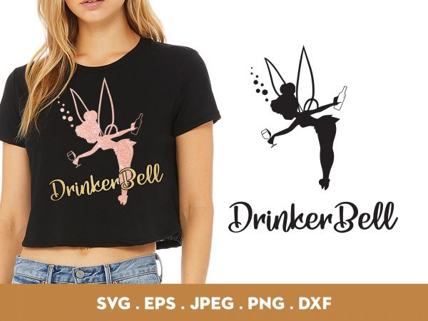 Drinkerbell t-shirt design png