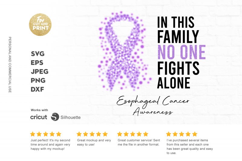 ESOPHAGEAL CANCER awareness commercial use t-shirt design