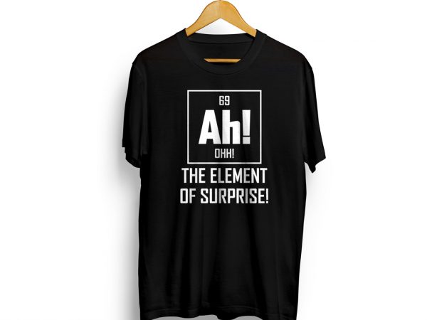 Element of surprise print ready t shirt design