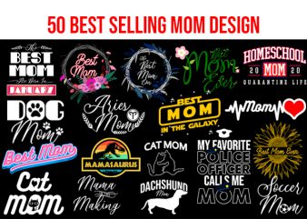 50 Best Selling MOM Design Bundle