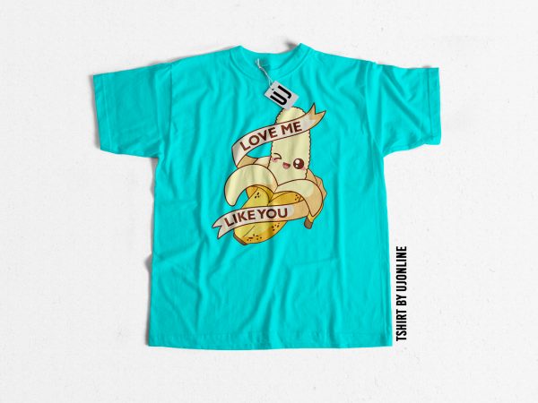 Funny banana cartoon graphic t-shirt design