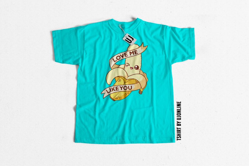 Funny Banana Cartoon graphic t-shirt design