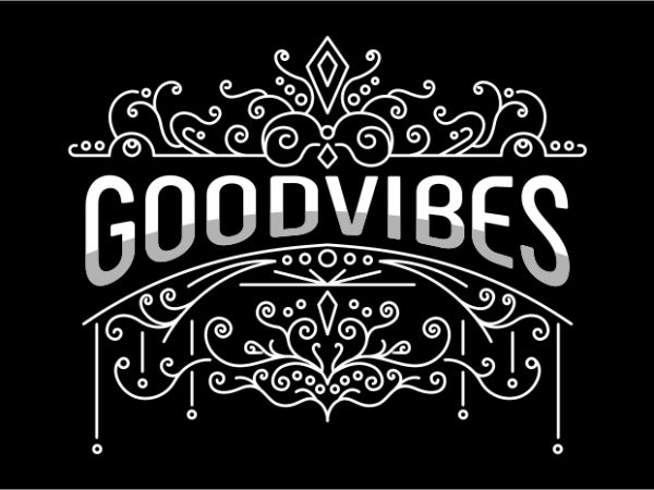 Good vibes t shirt design to buy