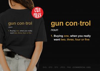 Gun control graphic t-shirt design