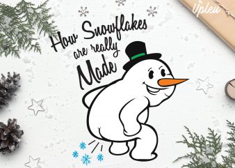 How Snowflakes Are Really Made buy t shirt design artwork