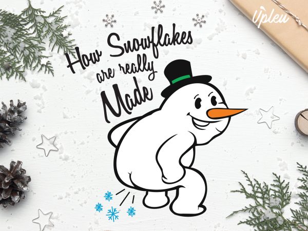 How snowflakes are really made buy t shirt design artwork