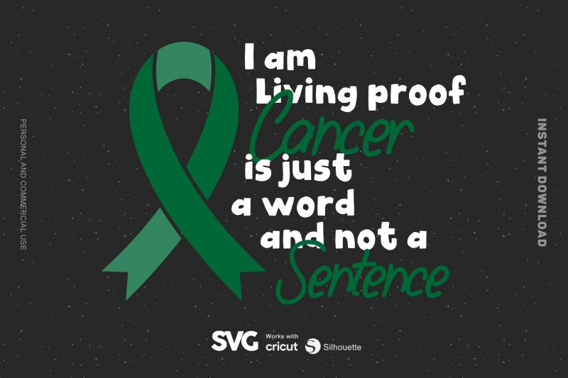 I am Living Proof Brain Injury is Just A Word and Not a Sentence SVG t-shirt design for sale