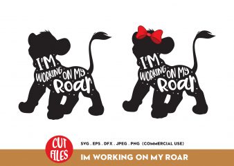 I’m working on my roar print ready t shirt design