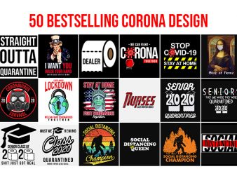 50 Best Selling Corona Design bundle buy t shirt design