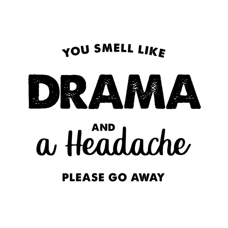 You Smell Like Drama And A Headache t shirt design for sale