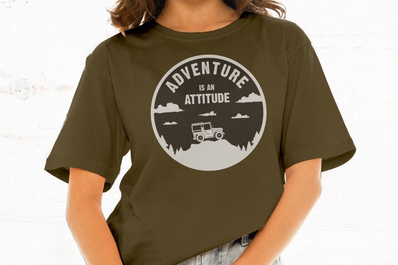 Jeep Adventure is An Attitude shirt design png