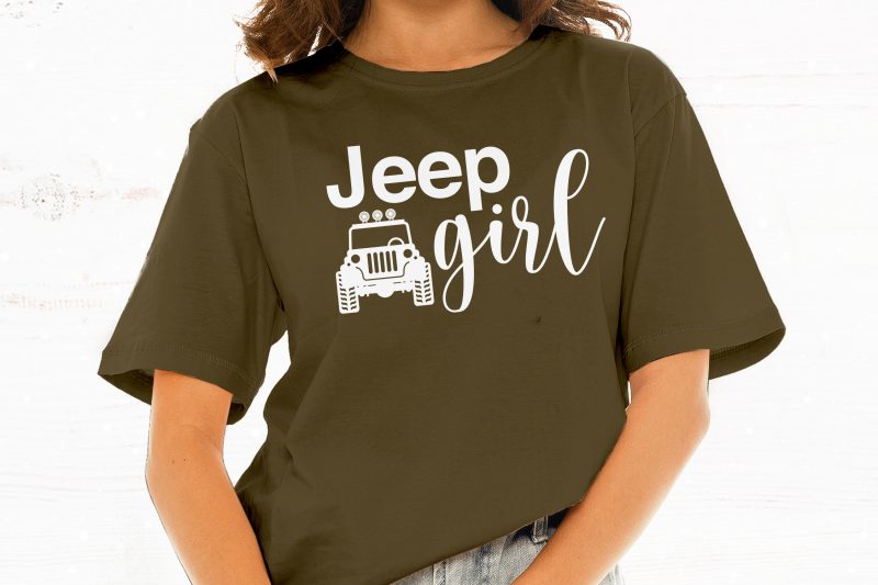 Jeep Girl t shirt design for sale
