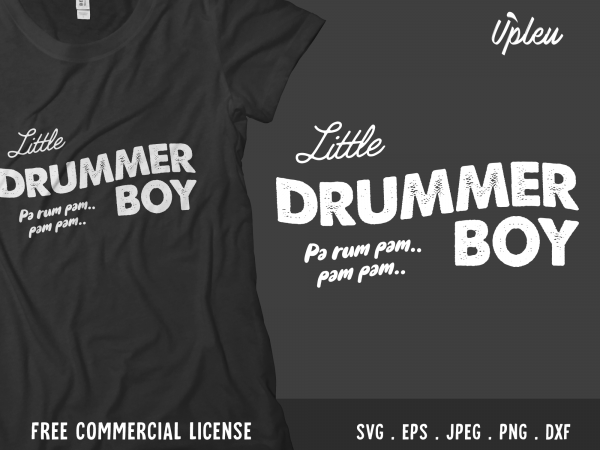 Little drummer boy design for t shirt commercial use t-shirt design