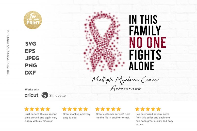 MULTIPLE MYELOMA CANCER awareness t-shirt design for sale