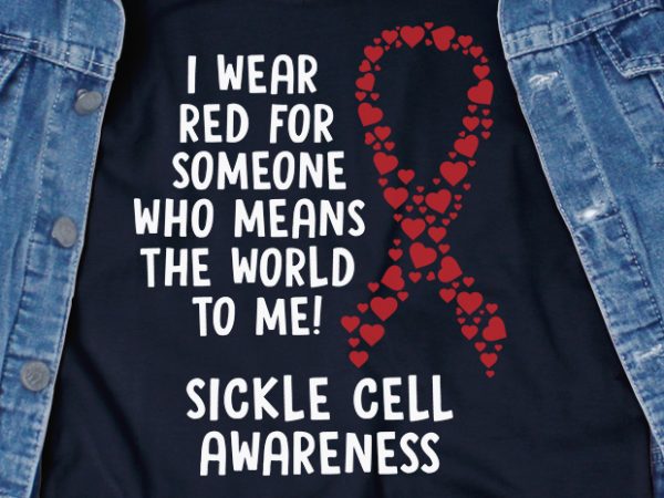 I wear burgundy for someone svg – cancer – awareness – shirt design png