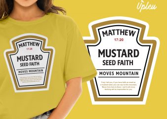 Matthew Mustard Seed Faith buy t shirt design