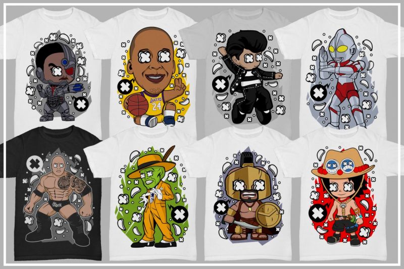 125 Cartoon Pop Culture #3 t-shirt design for sale