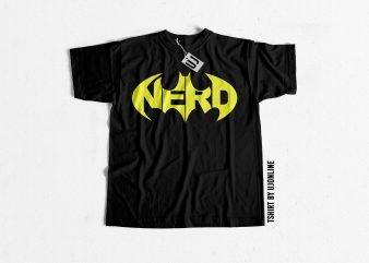 NERD Batman Parody t shirt design for purchase