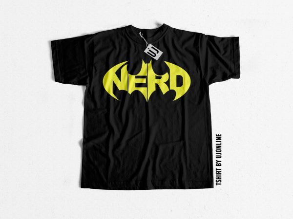 Nerd batman parody t shirt design for purchase