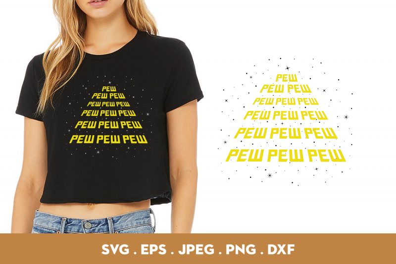 Pew Pew Pew 3 t shirt design to buy