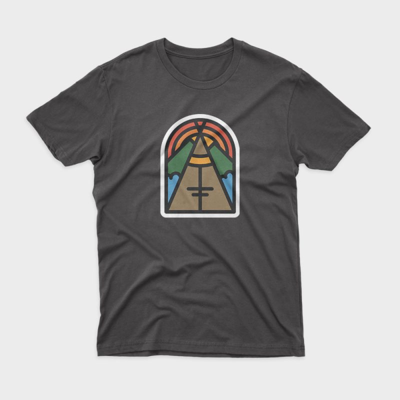 Camp Tent t-shirt design for sale