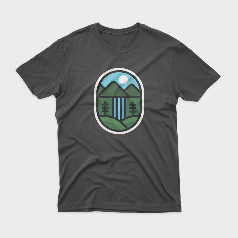 Waterfall buy t shirt design