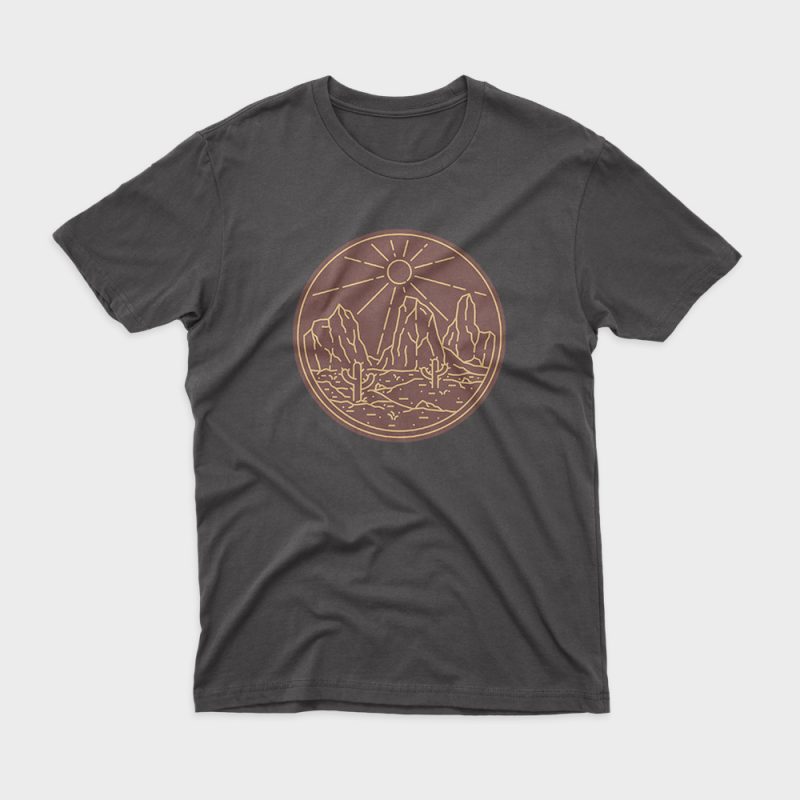 Beauty Desert t-shirt design png