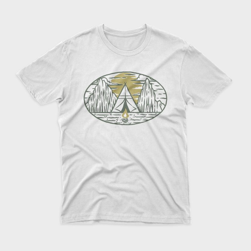 Camp t shirt design for sale