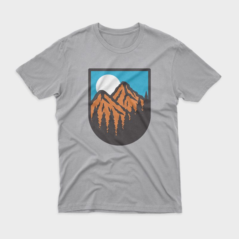 Mountain graphic t-shirt design