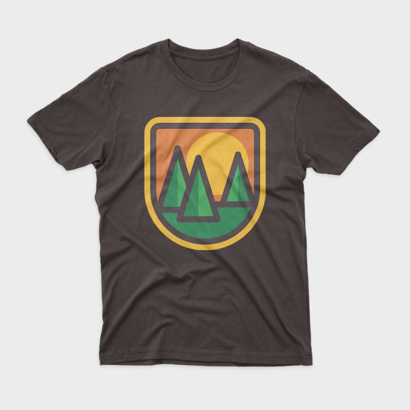 Trees shirt design png