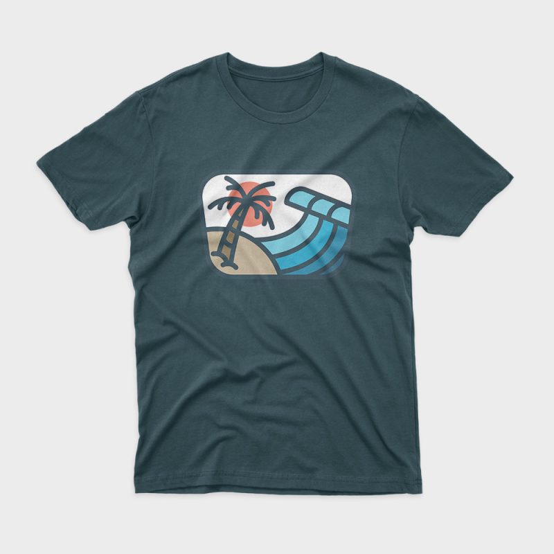 Wave Bold t shirt design for sale