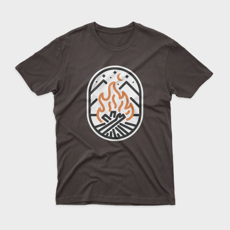 Camp Fire t shirt design to buy