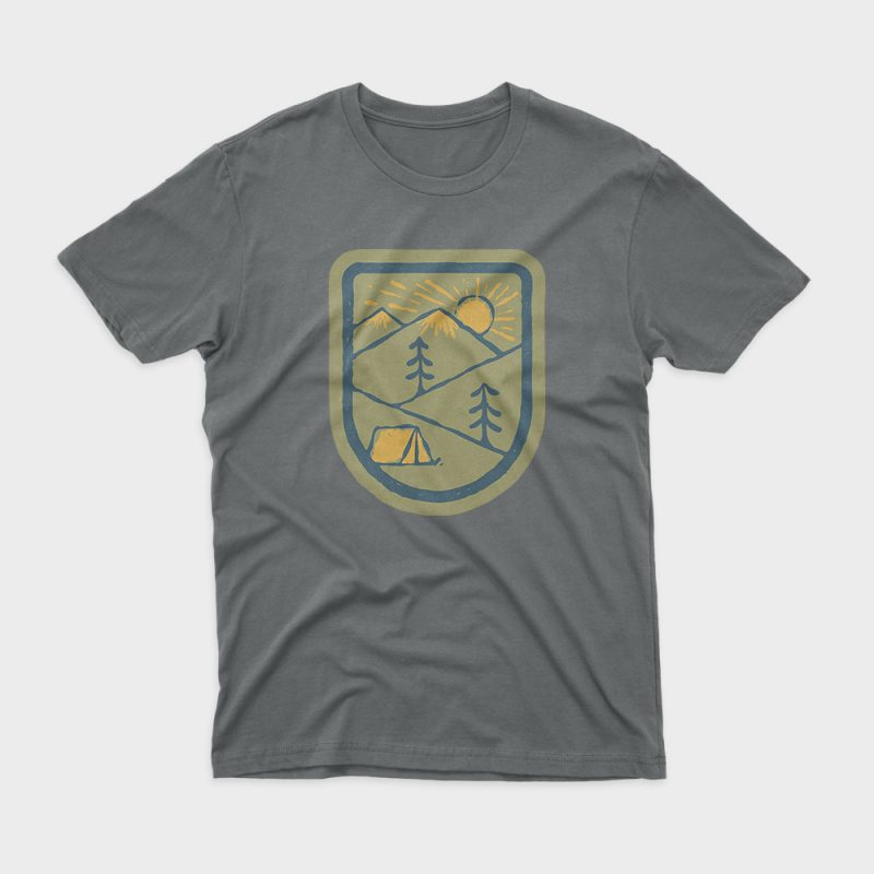 Camping t shirt design for purchase