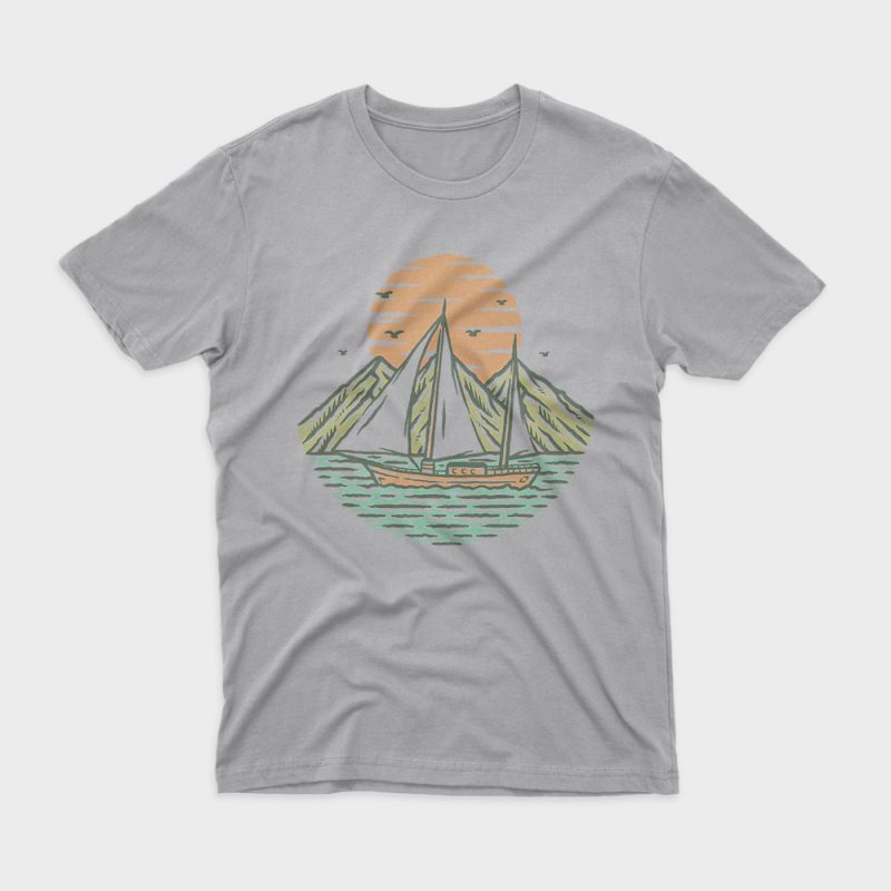 Ship commercial use t-shirt design