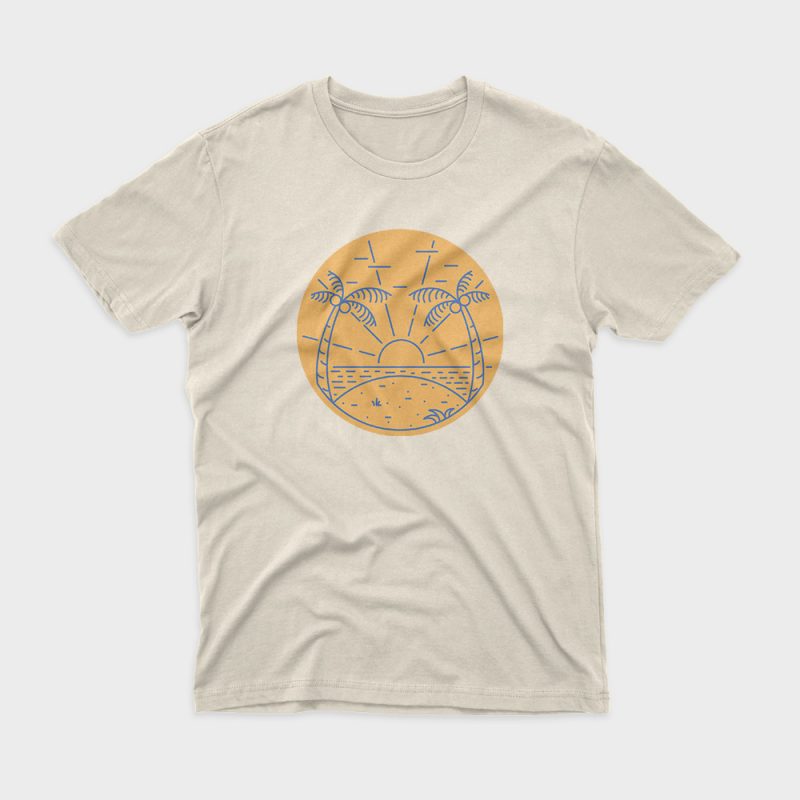 Beach buy t shirt design