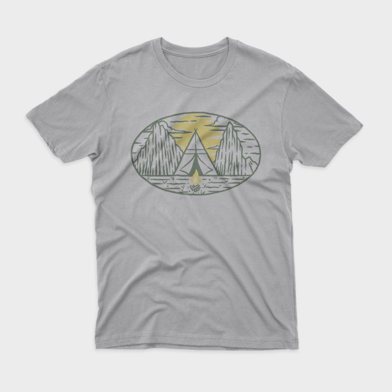 Camp t shirt design for sale