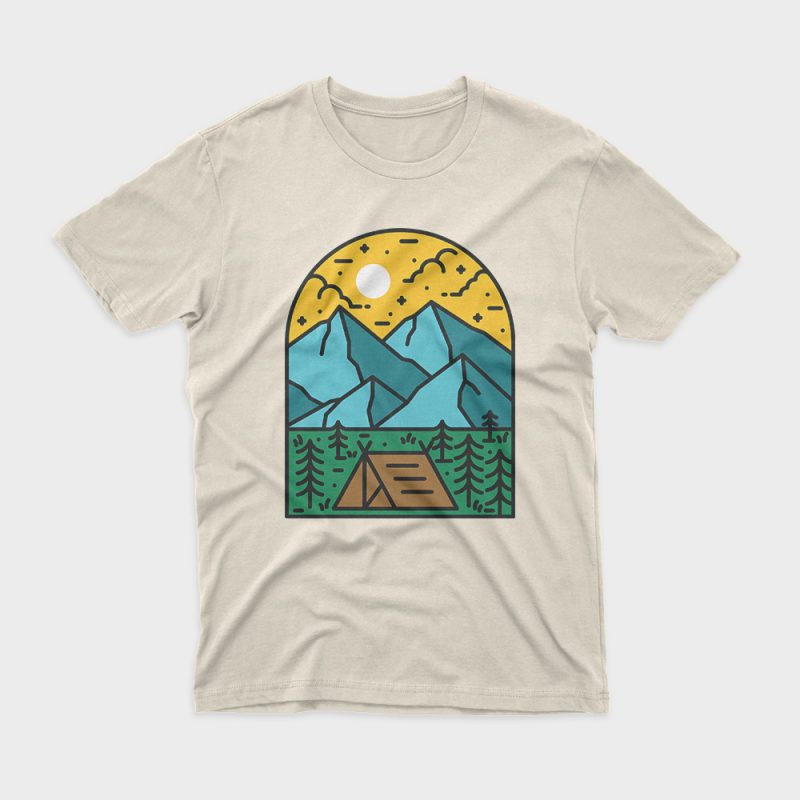 Camp t-shirt design for sale