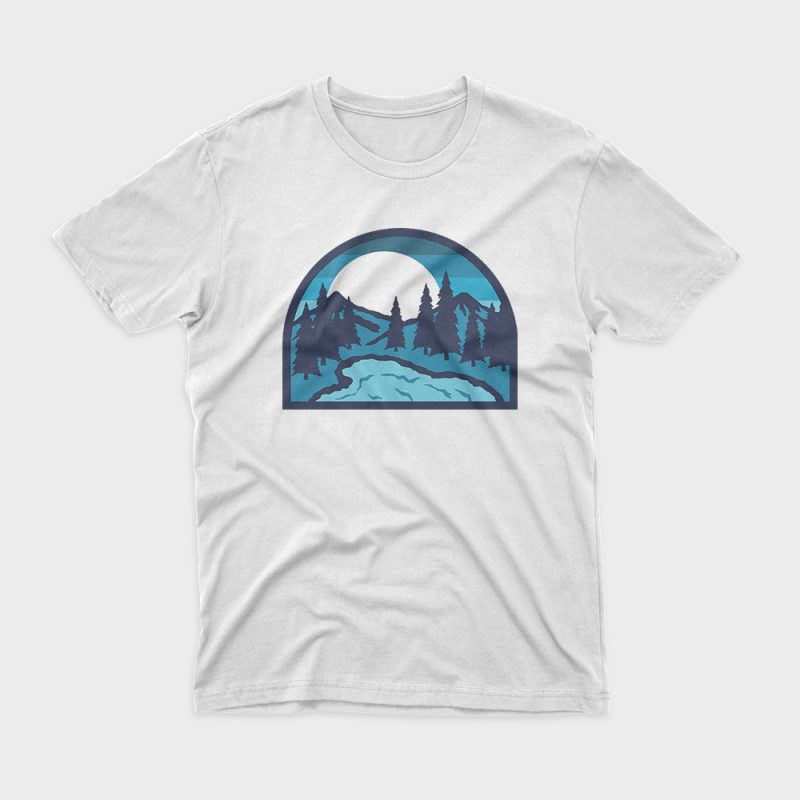 Lake Bold t-shirt design for commercial use