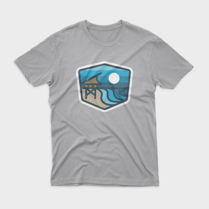 Beach Bold shirt design png