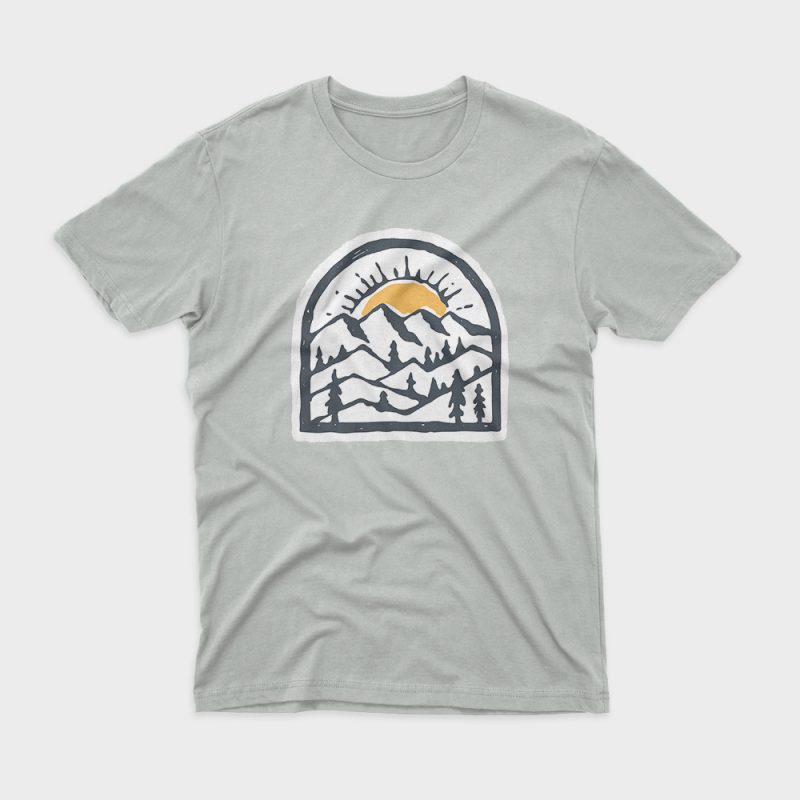 Beauty Mountain t shirt design for sale - Buy t-shirt designs