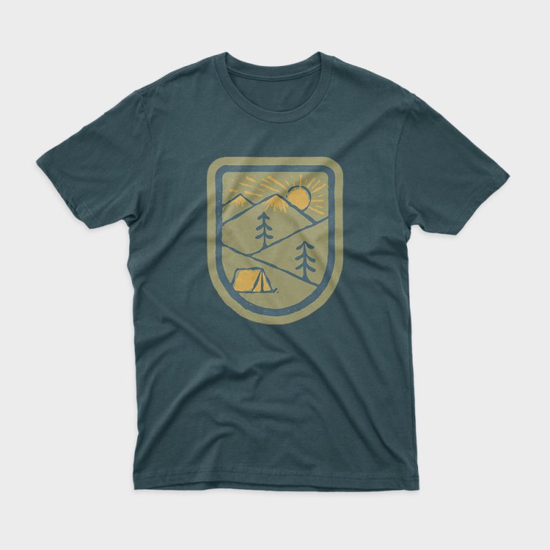 Camping t shirt design for purchase