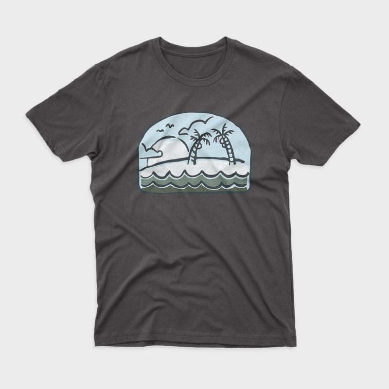 Beauty Beach ready made tshirt design