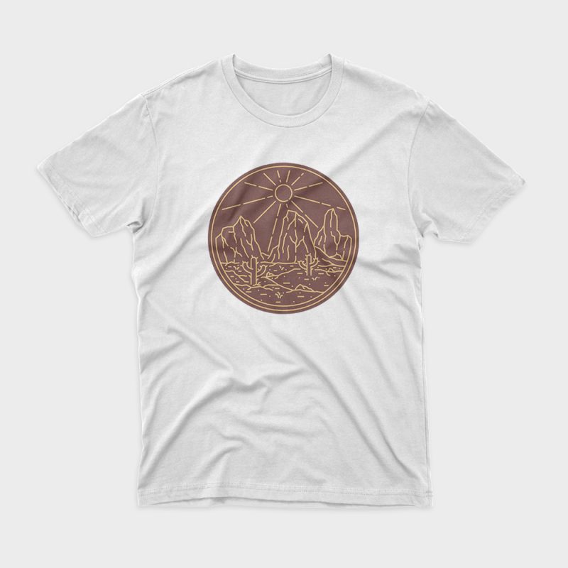 Beauty Desert t-shirt design png