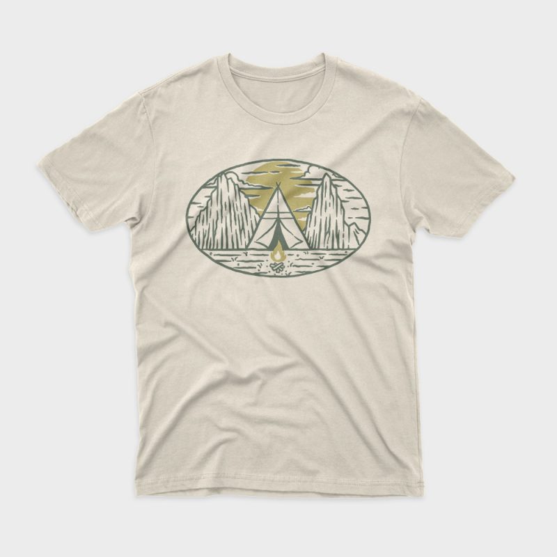 Camp t shirt design for sale