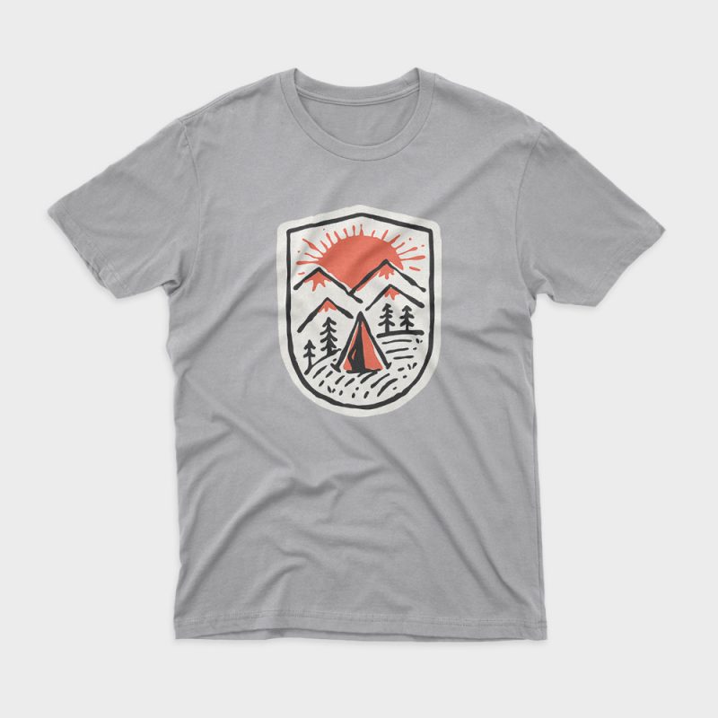 Sunset Camp t shirt design to buy