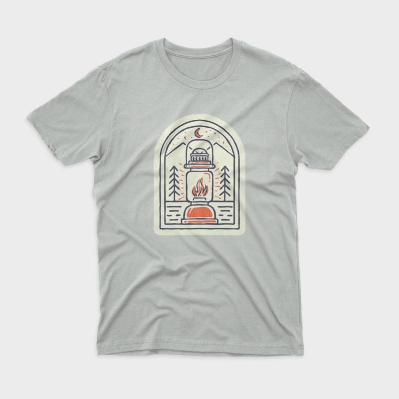 Lantern t shirt design for download